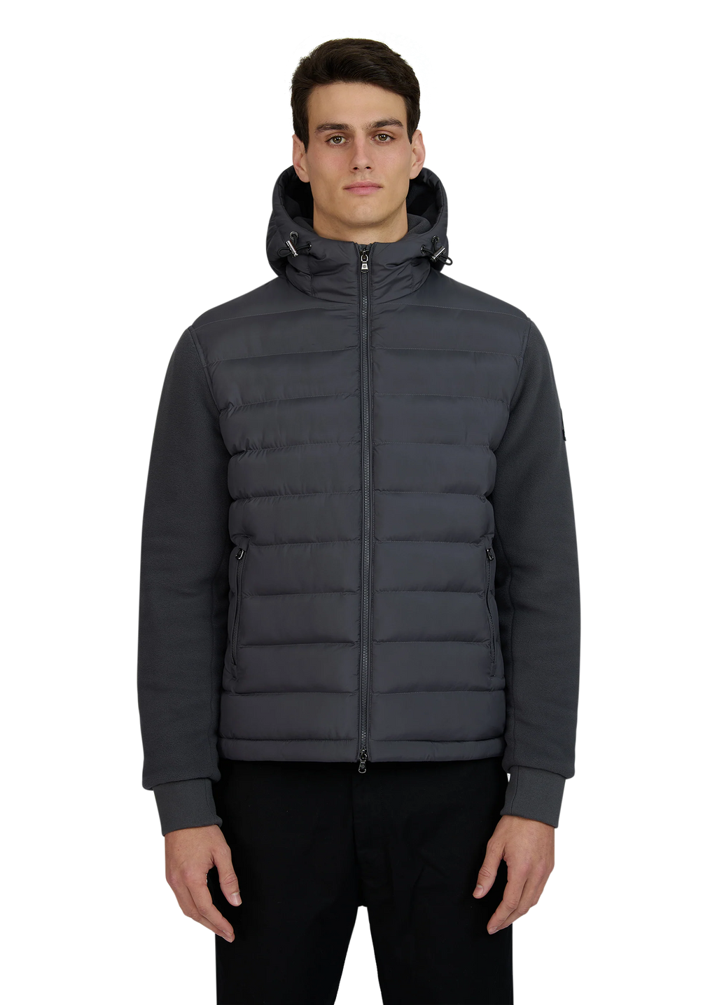 Men's Sandbanks Outlander Hybrid Puffer Jacket in Anthracite