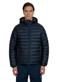 Men's Sandbanks Raglan Hooded Micro Puffer in Navy