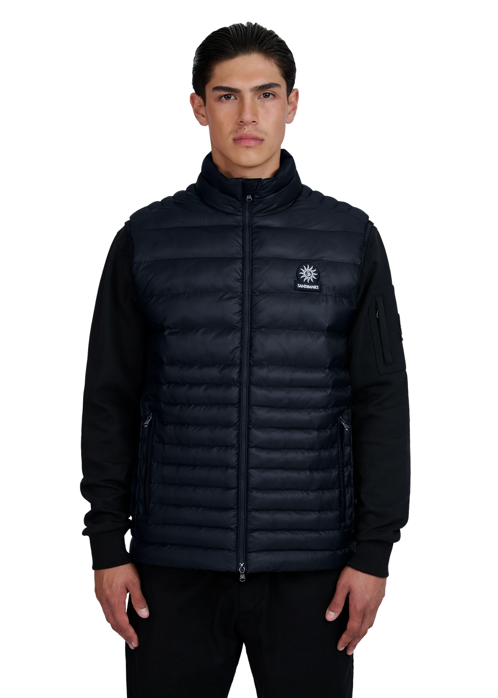 Men's Sandbanks Ripstop Micro Puffer Gilet in Navy