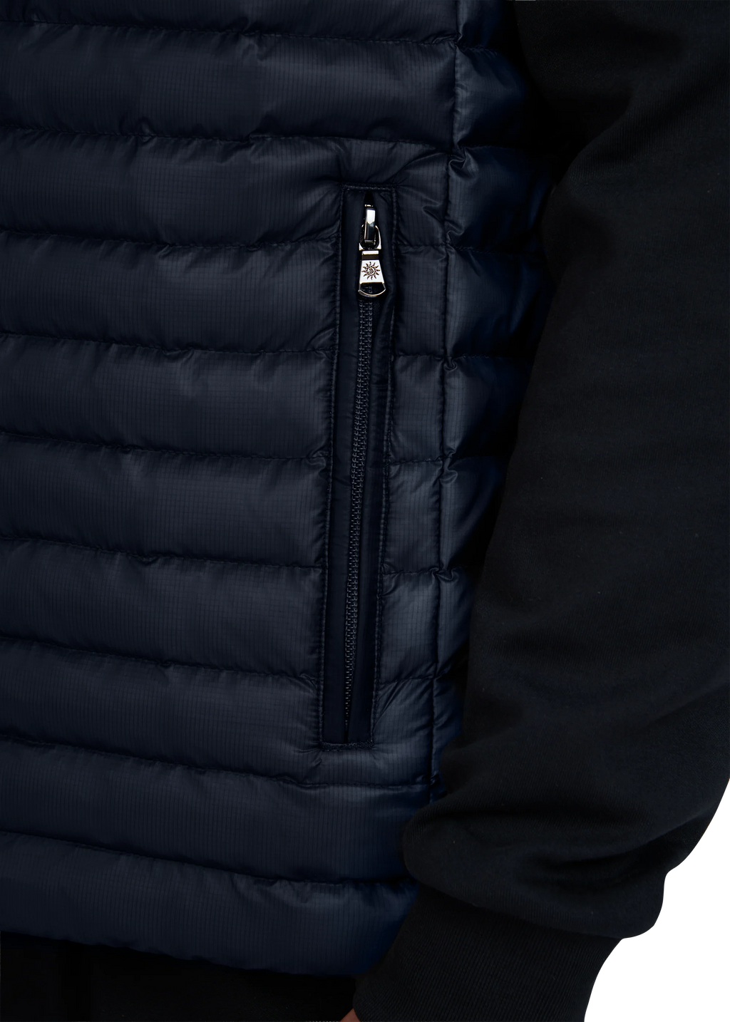 Men's Sandbanks Ripstop Micro Puffer Gilet in Navy — view 4