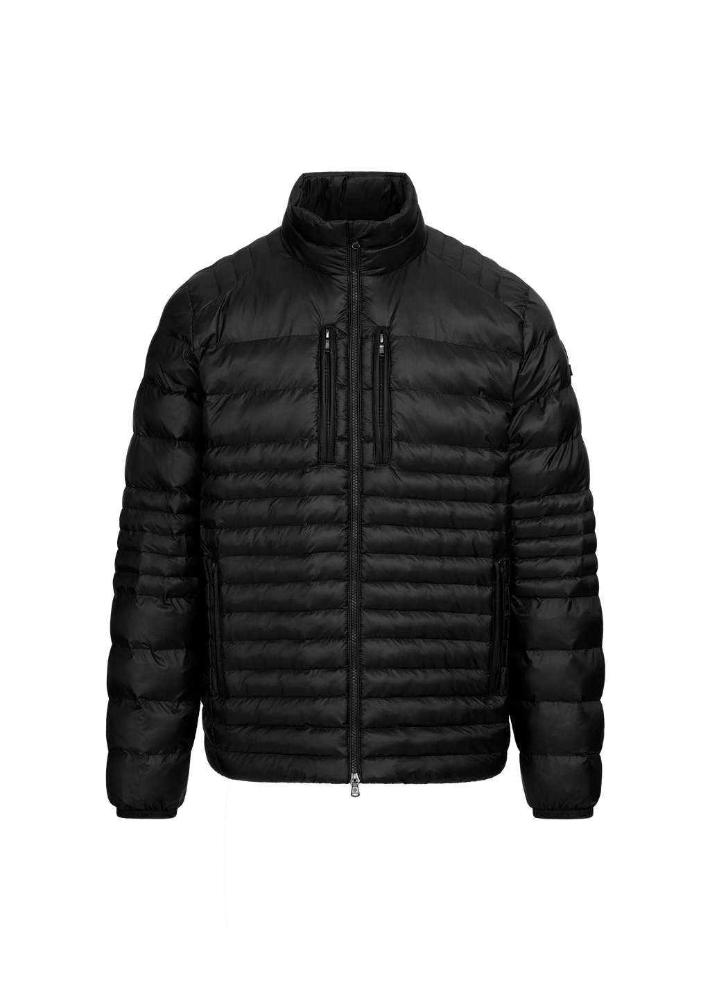 Men's Sandbanks Ripstop Micro Puffer Jacket in Black — view 2