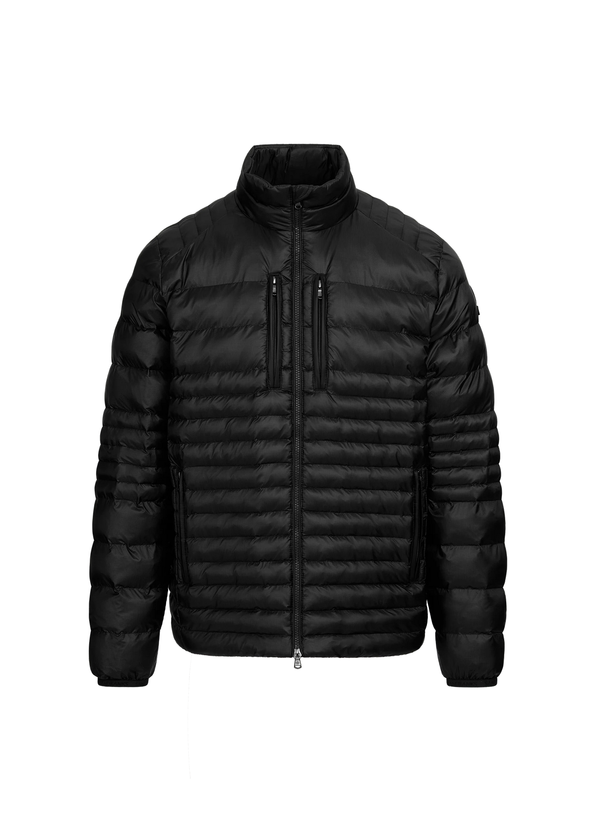 Men's Sandbanks Ripstop Micro Puffer Jacket in Black — view 2
