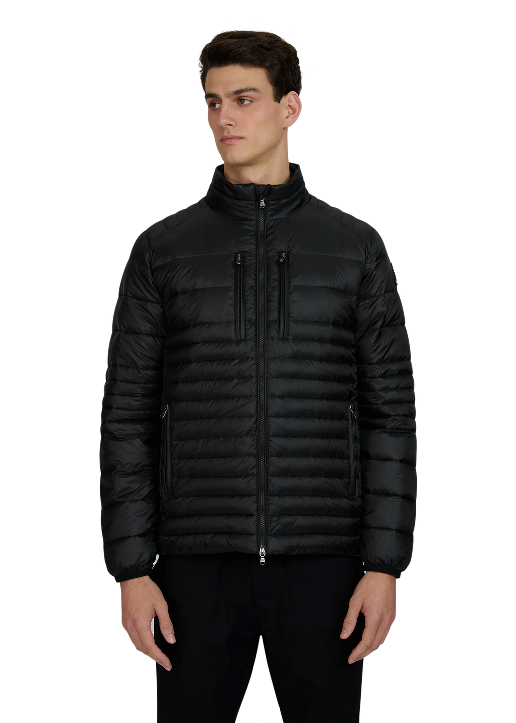 Men's Sandbanks Ripstop Micro Puffer Jacket in Black