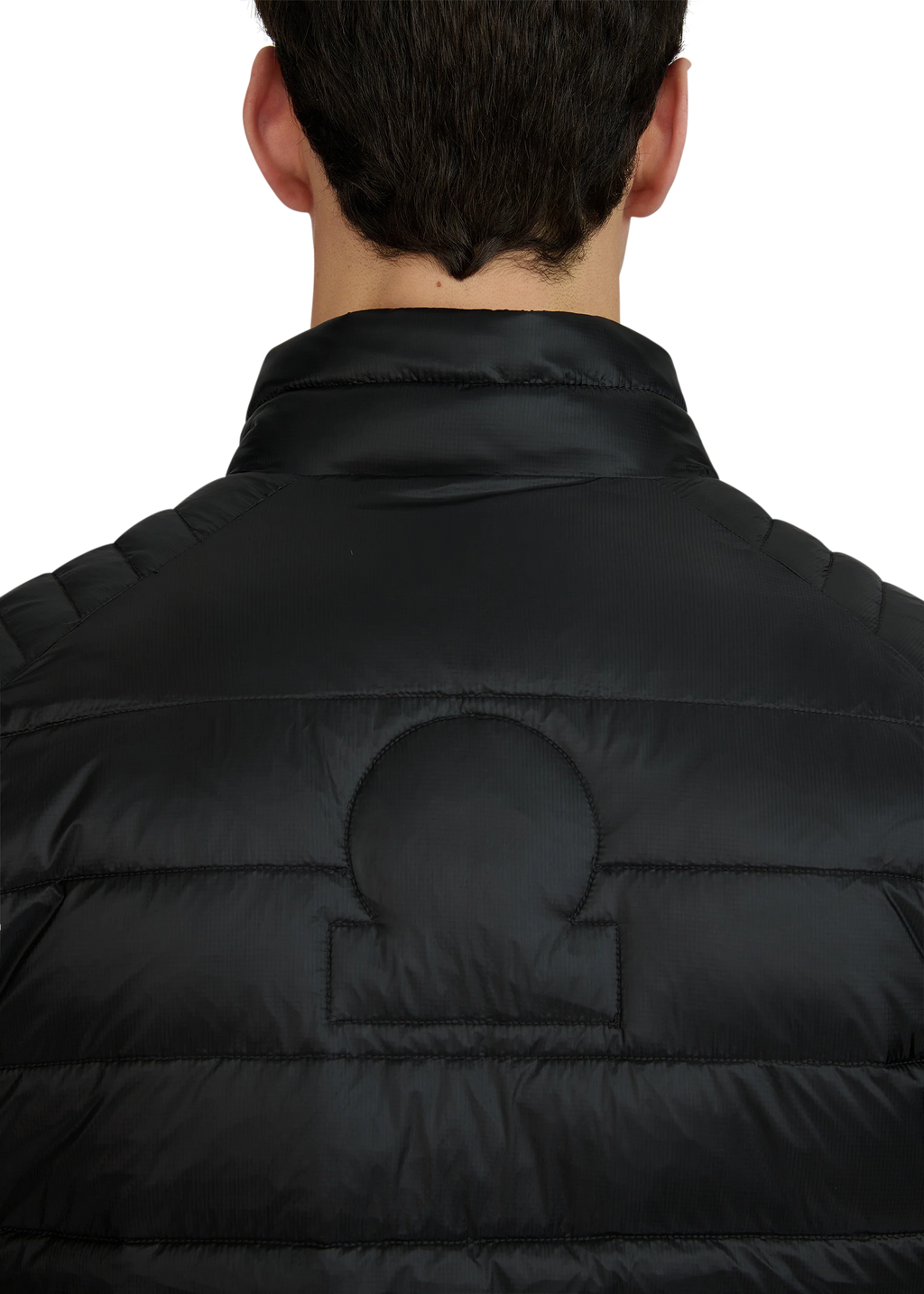 Men's Sandbanks Ripstop Micro Puffer Jacket in Black — view 7