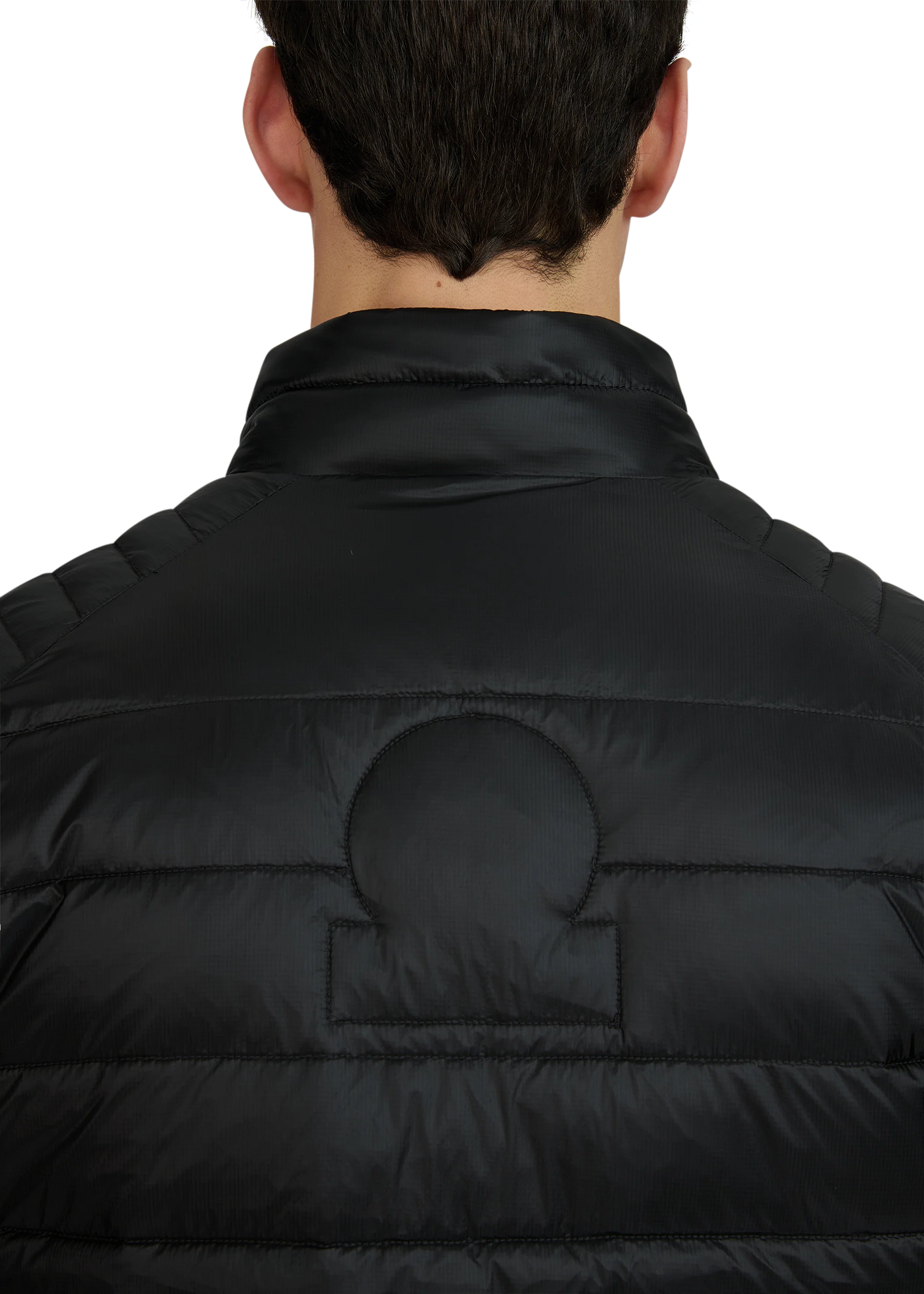 Men's Sandbanks Ripstop Micro Puffer Jacket in Black — view 7