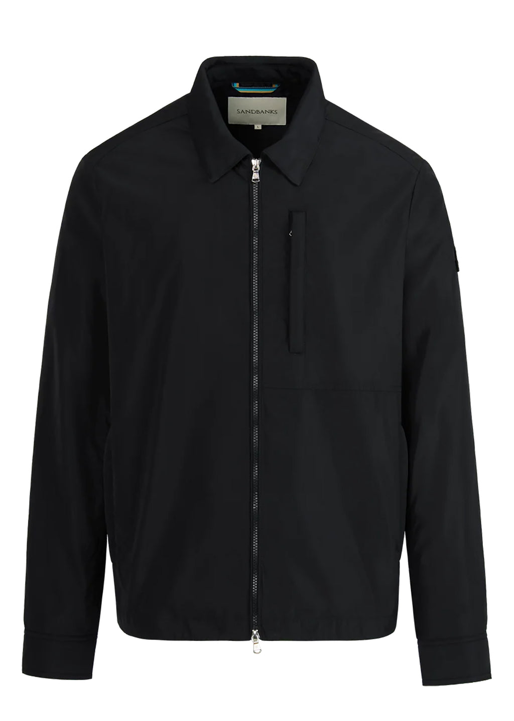 Men's Sandbanks Utility Nylon Black Overshirt - image 2
