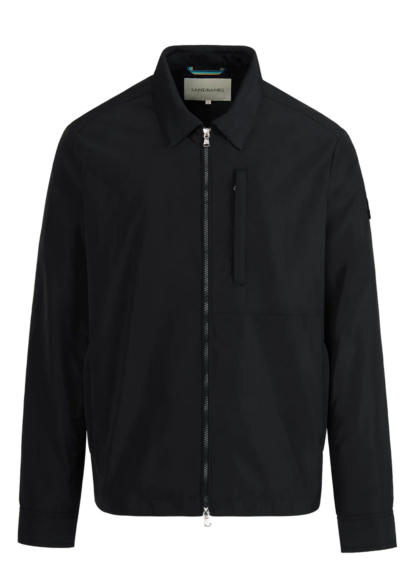 Men's Sandbanks Utility Nylon Black Overshirt - image 2