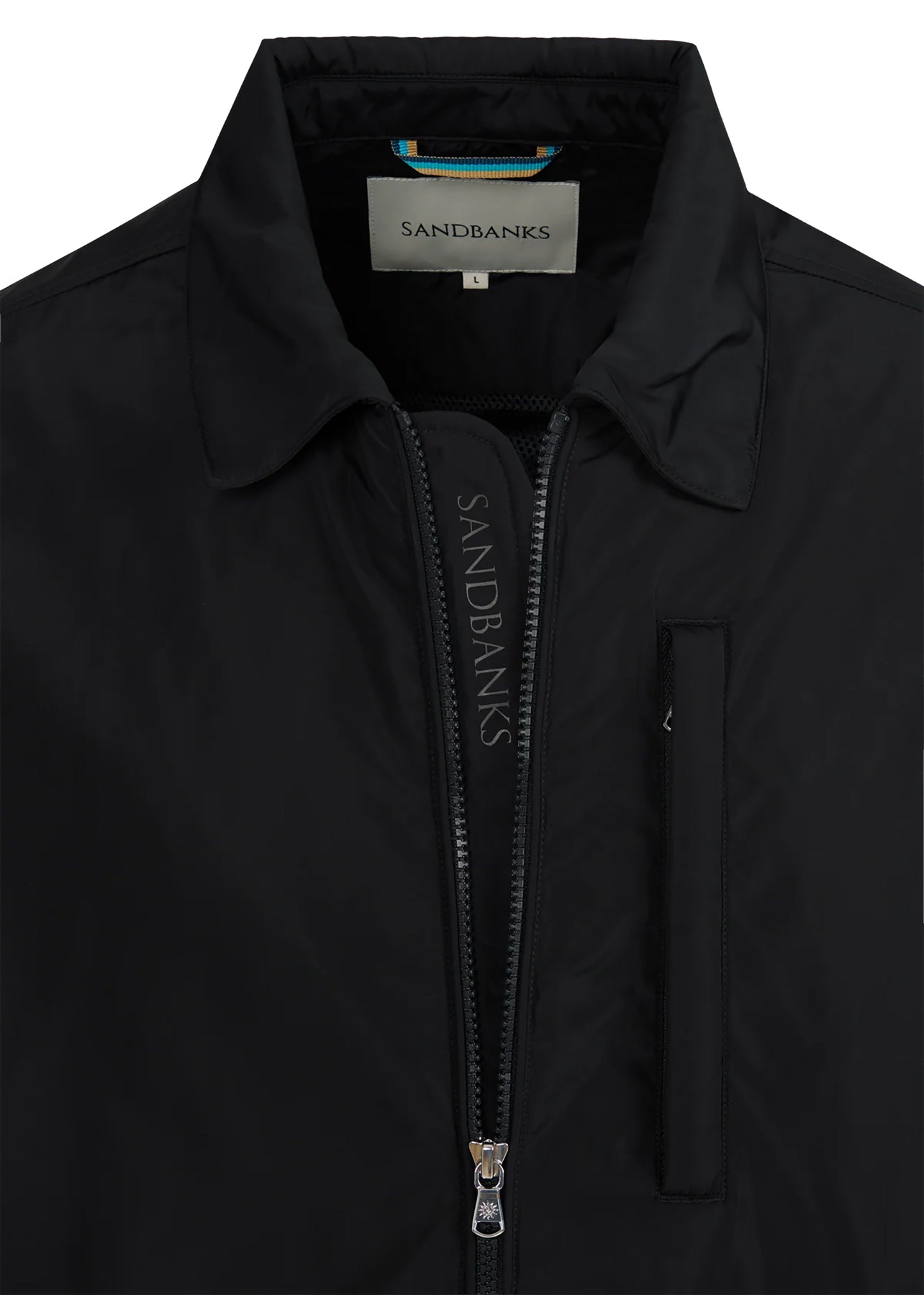 Men's Sandbanks Utility Nylon Black Overshirt - image 3
