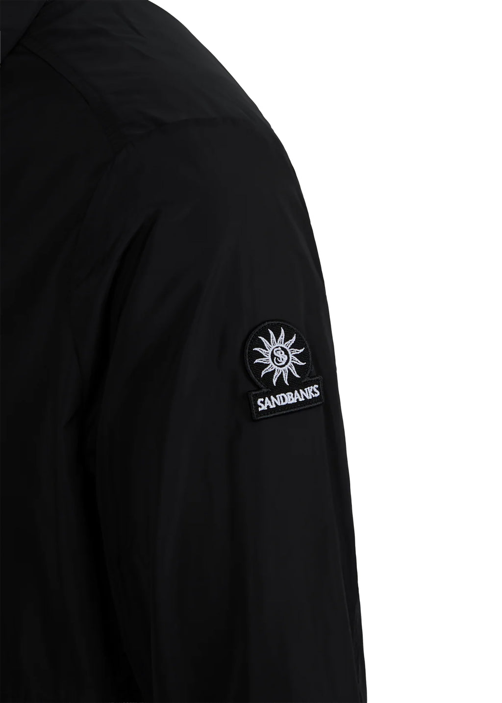 Men's Sandbanks Utility Nylon Black Overshirt - image 6