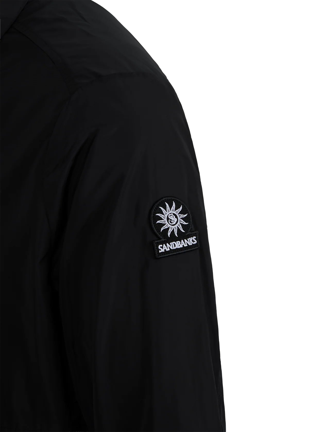 Men's Sandbanks Utility Nylon Black Overshirt - image 6