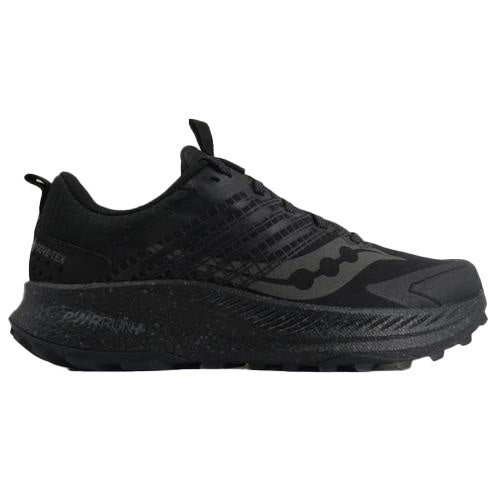 Men's Saucony Ride TR2 Gortex Triple Black Trainers