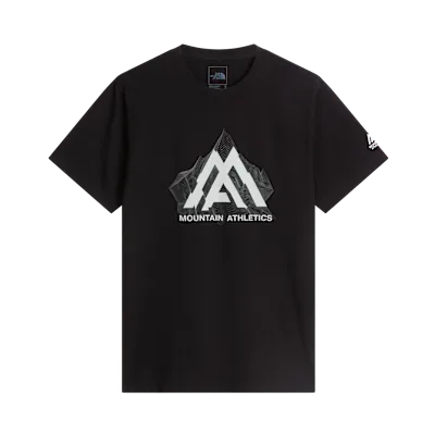 Men's The North Face Mountain Athletics Topographic SS T-Shirt TNF Black