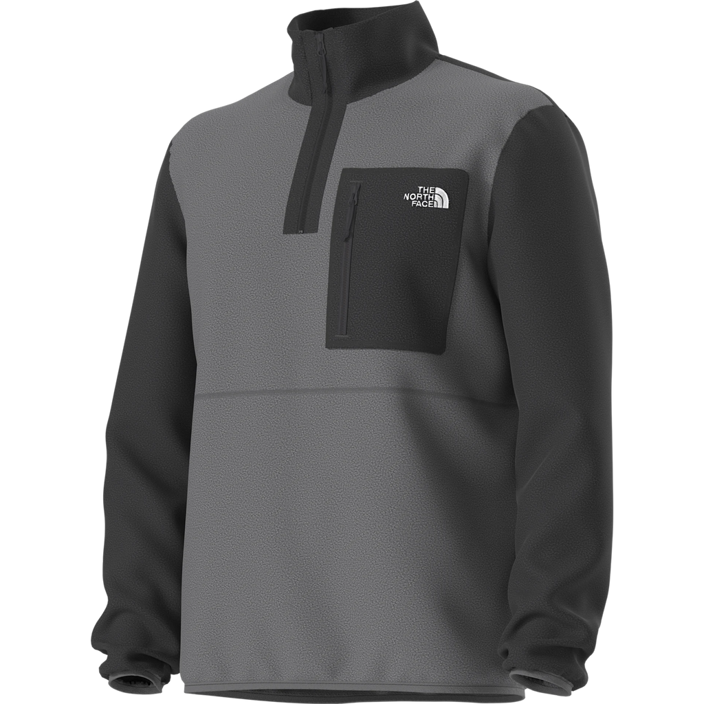 Men's The North Face Yumiori 1/4 Zip Fleece TNF Black Smoked Pearl — view 4