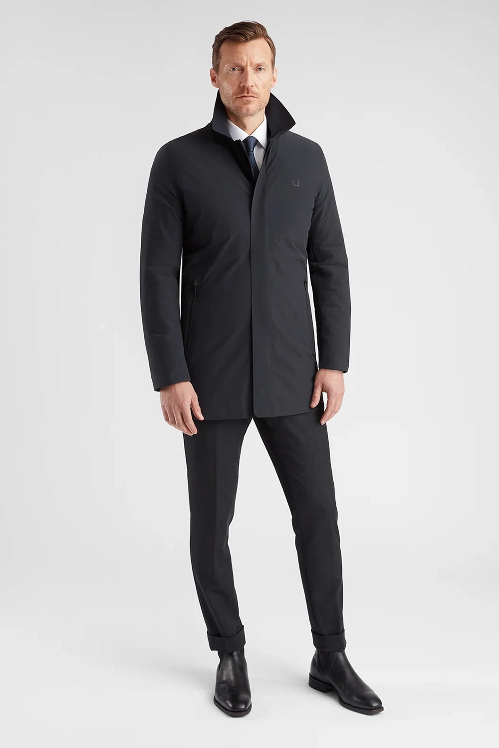 Men's UBR Regulator Coat Navy | OD's Designer Menswear