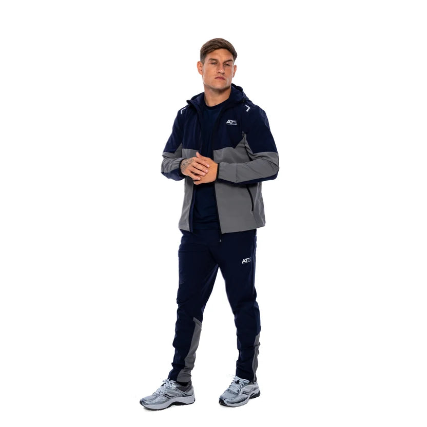 Men's ATX Boulder 2.0 Jacket & Pant In Navy/Dark Grey Tracksuit Set — view 5
