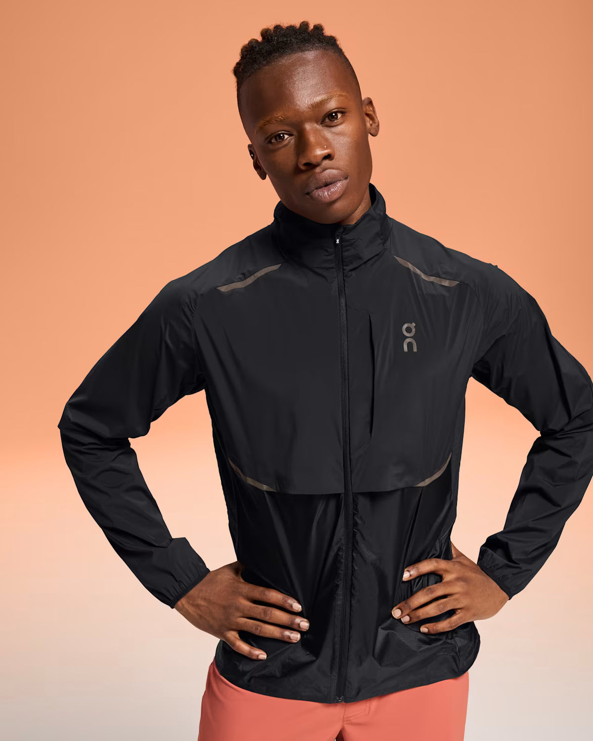 Men's On Running Black Weather Jacket — view 2
