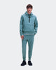 Men's On Running Focus Tech Hoodie 1 Agave & Focus Tech Sweatpants Tracksuit Set