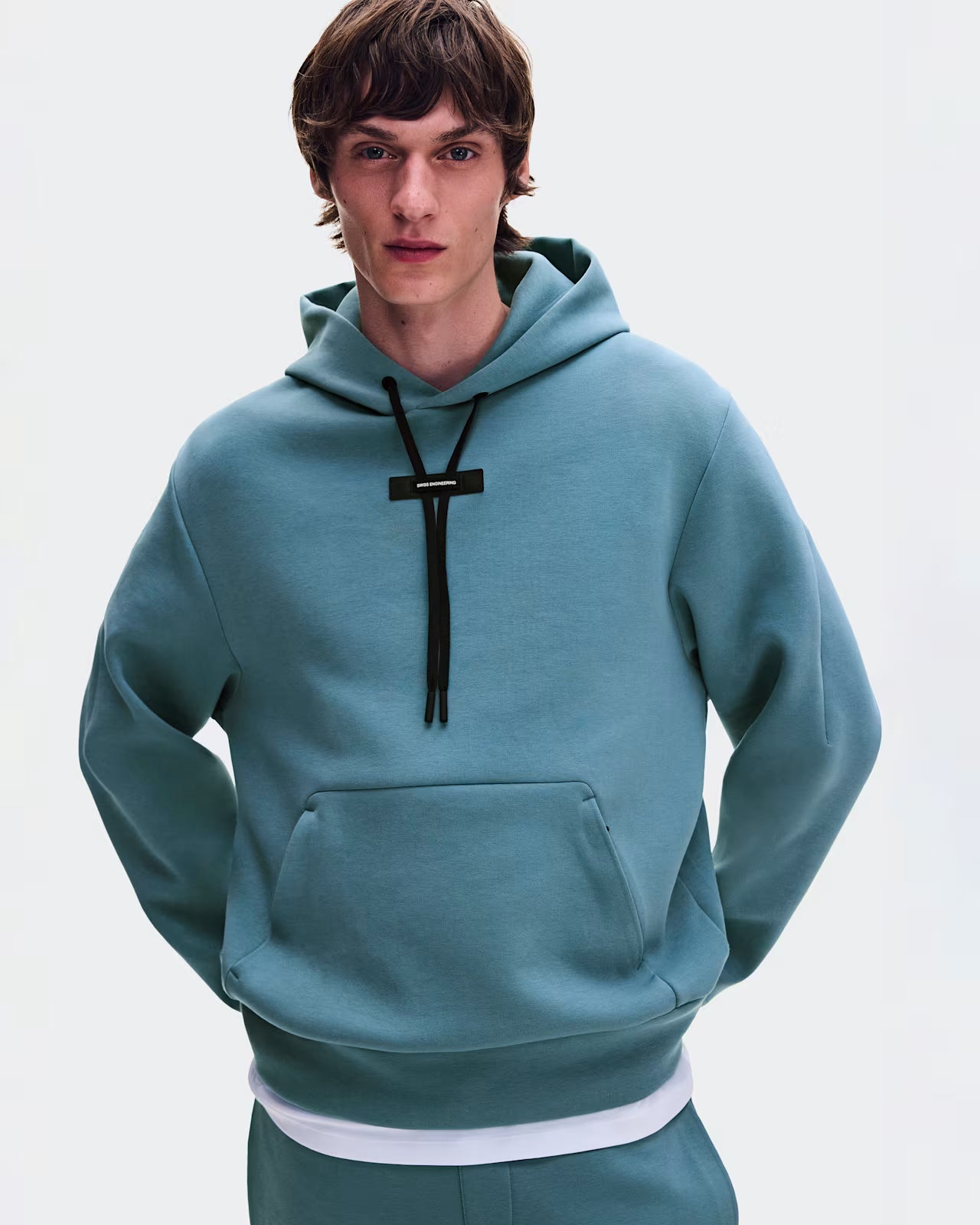 Men's On Running Focus Tech Hoodie 1 Agave & Focus Tech Sweatpants Tracksuit Set — view 5