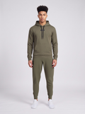 Men's On Running Focus Tech Hoodie 1 Bark & Focus Tech Sweatpants Tracksuit Set