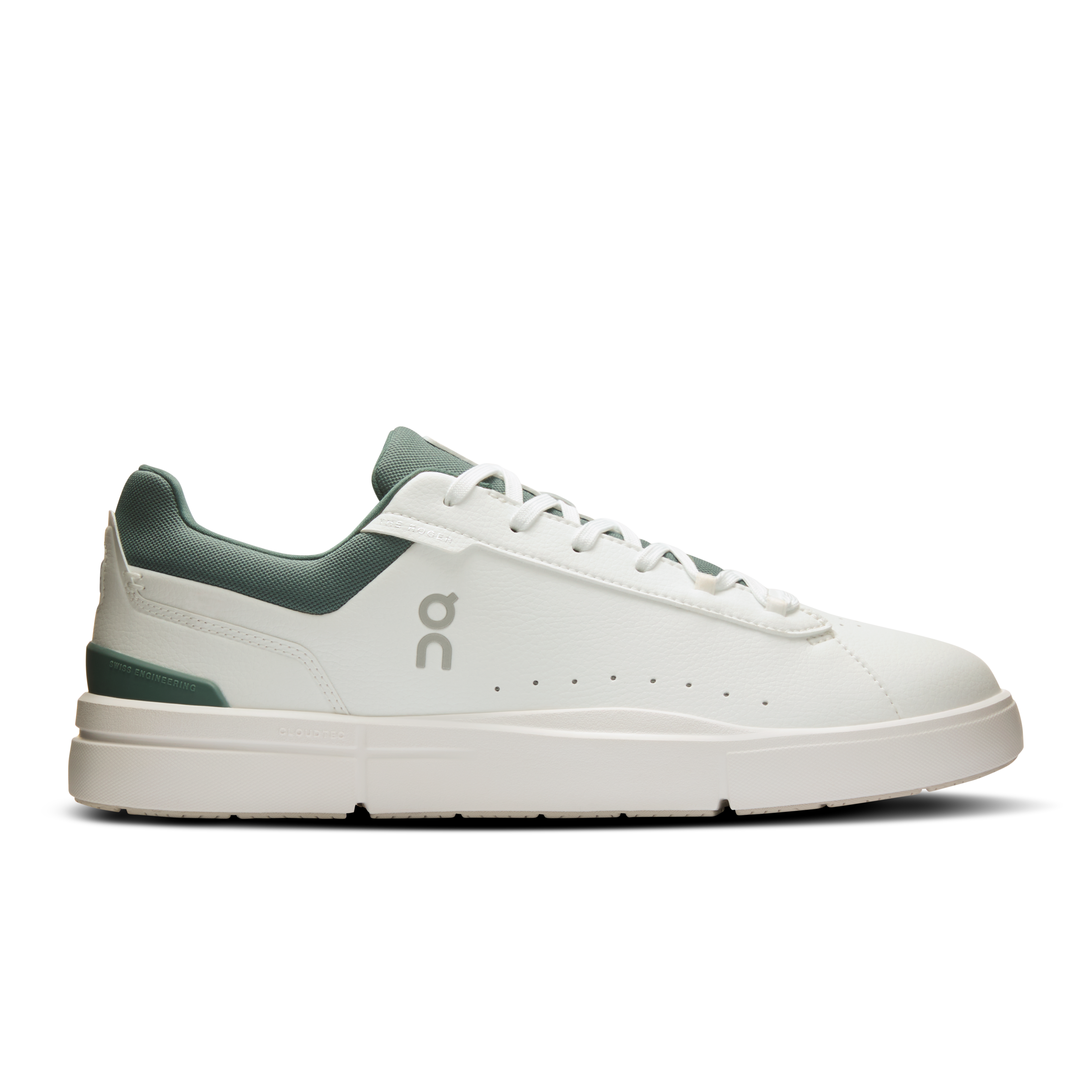 Men's On Running The Roger Advantage White Olive Trainers