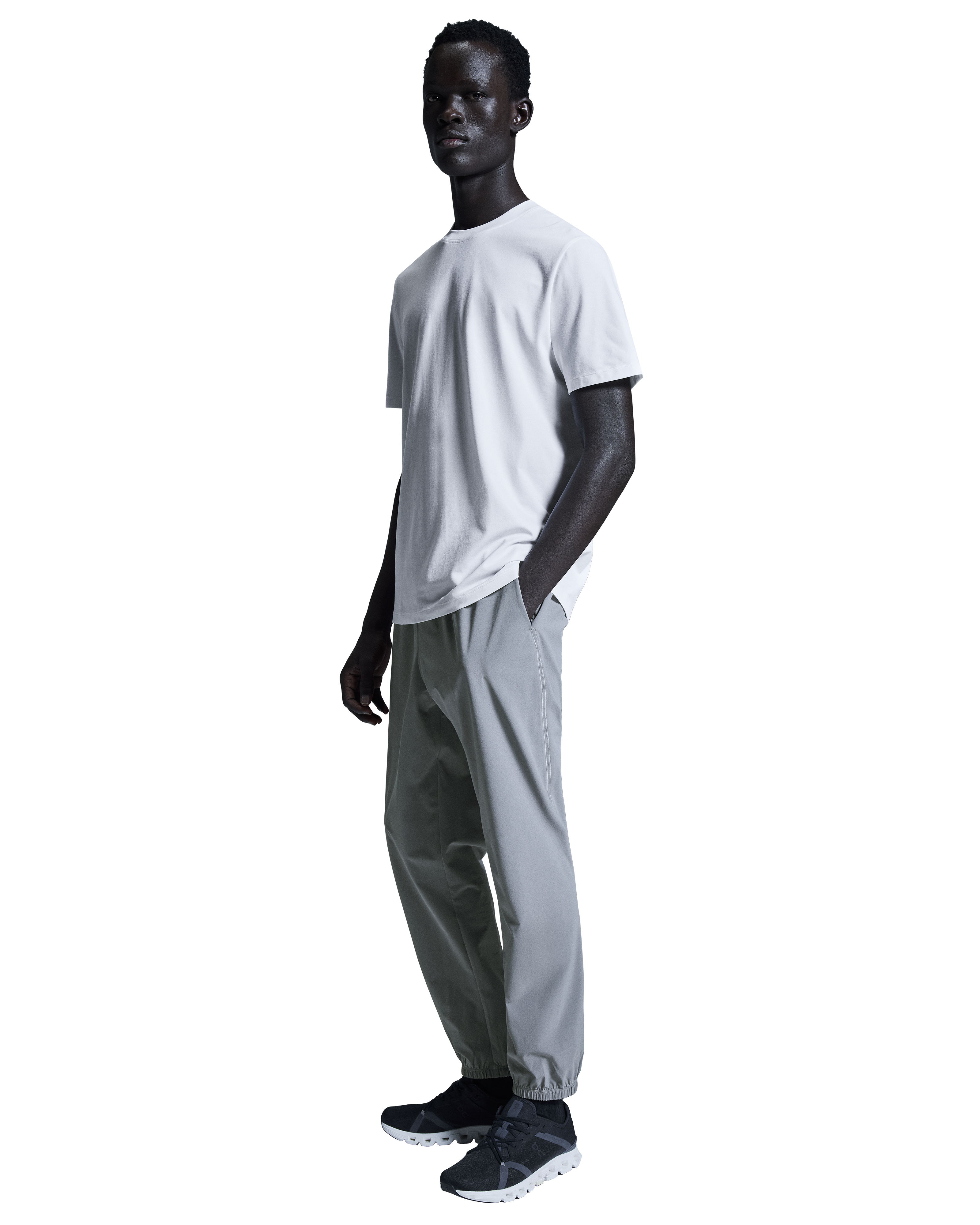 Men's On Running White Focus T Shirt — view 2