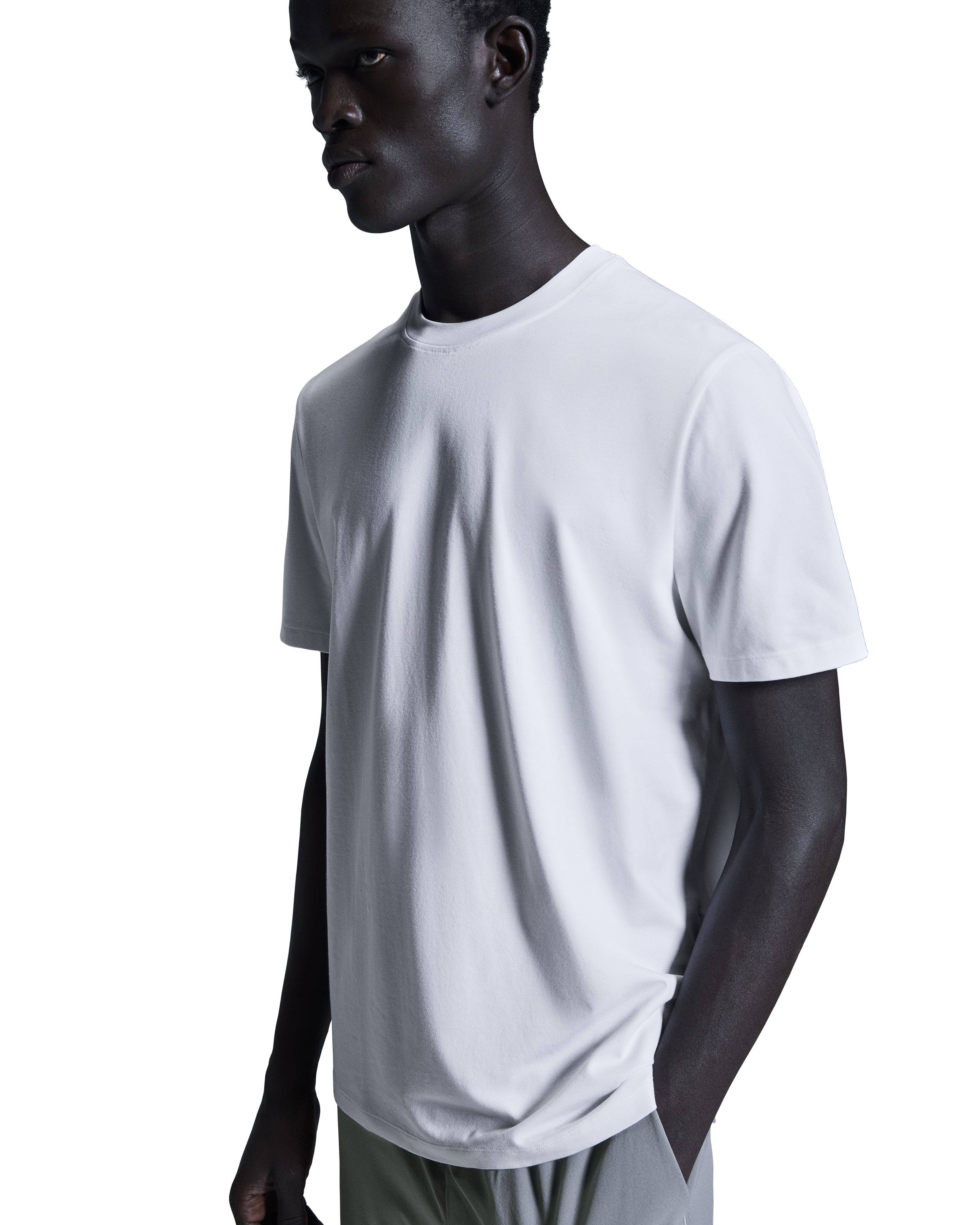 Men's On Running White Focus T Shirt — view 4