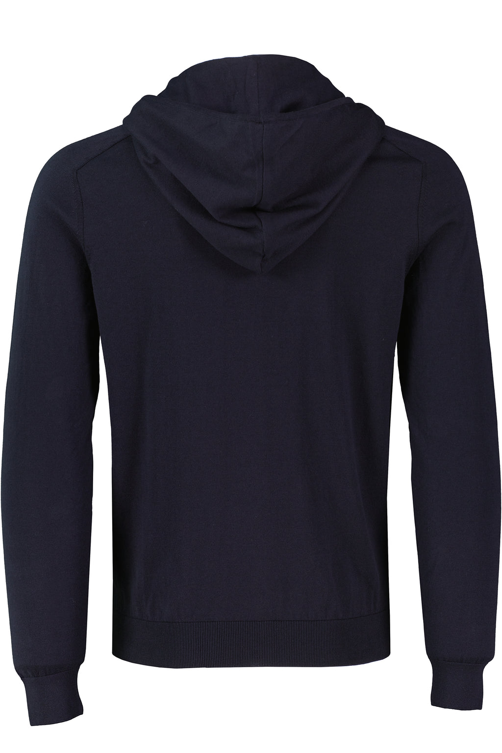 Men's Pal Zileri Navy Blue Knitted Zip Up Hoodie — view 7