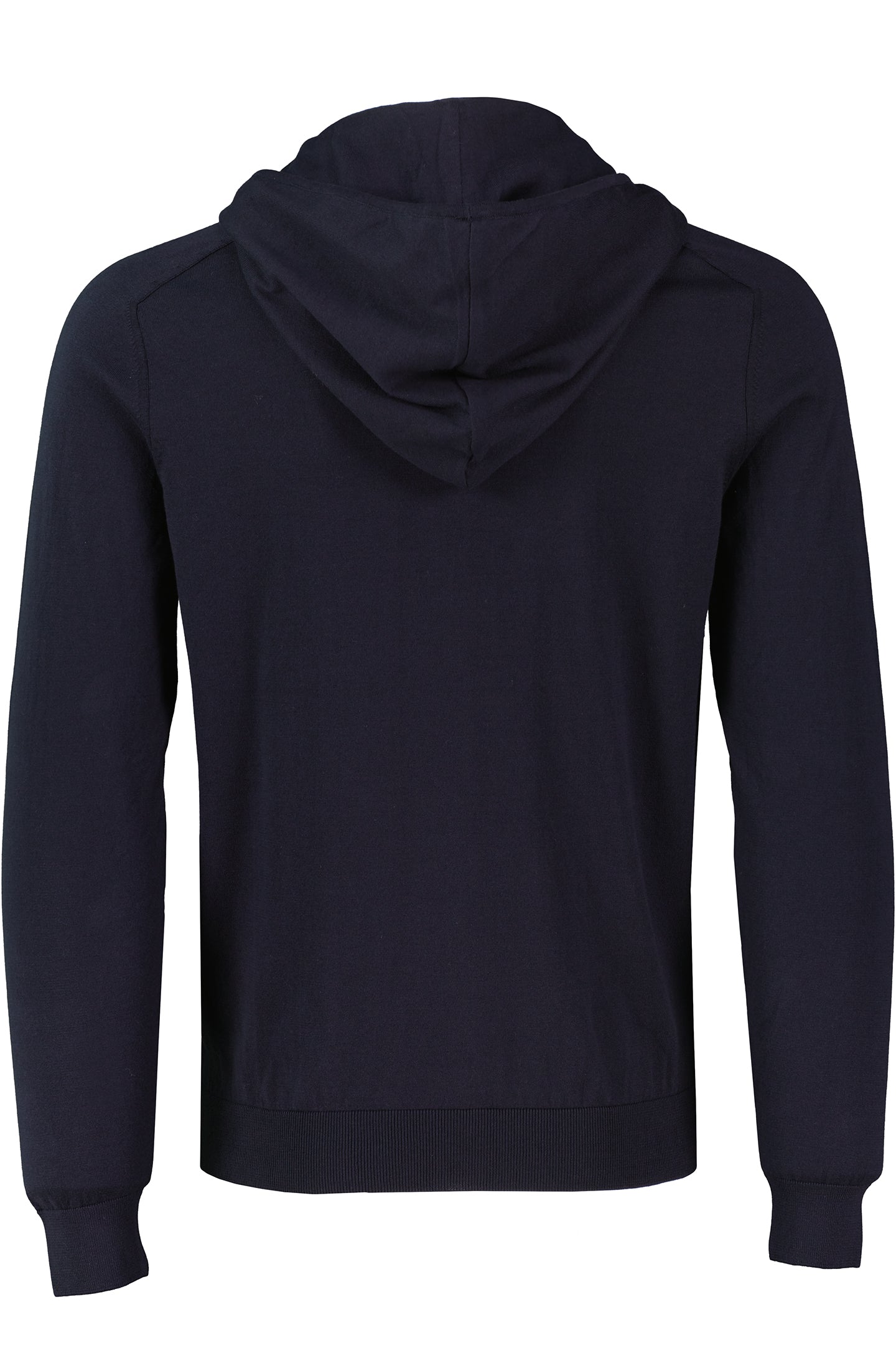 Men's Pal Zileri Navy Blue Knitted Zip Up Hoodie — view 7