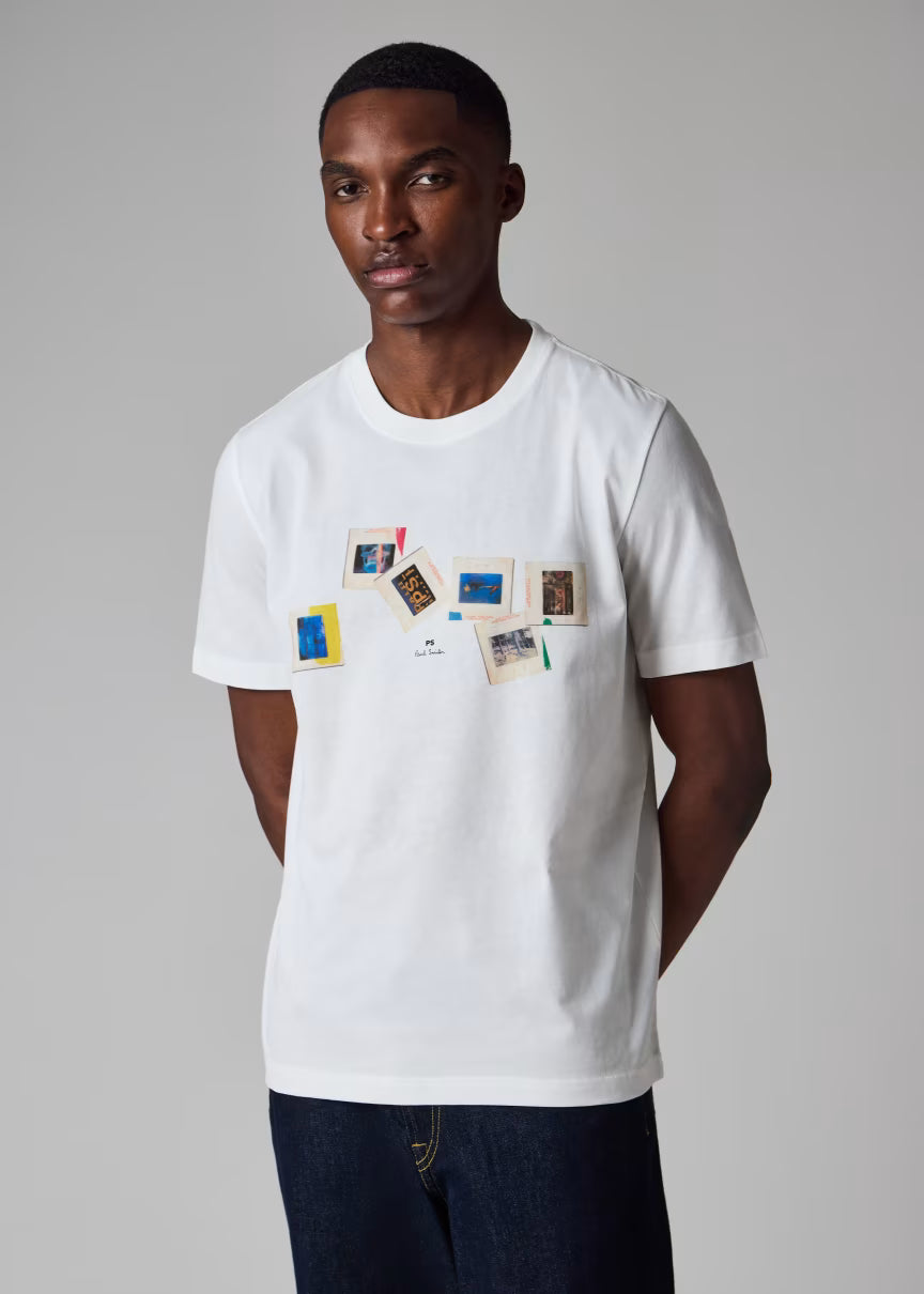 Men's Paul Smith 'Slides' Print T-Shirt - White — view 3