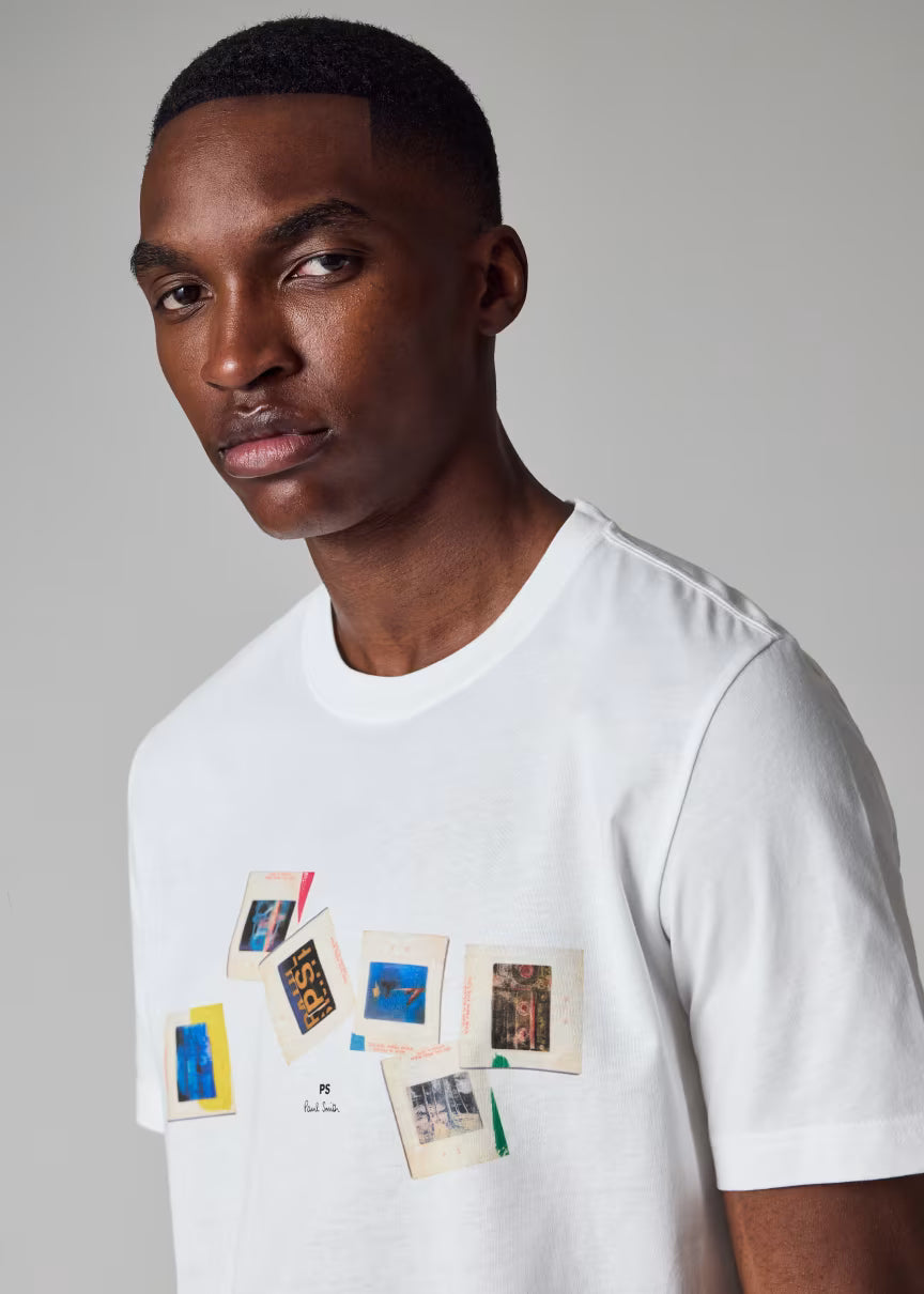 Men's Paul Smith 'Slides' Print T-Shirt - White — view 5