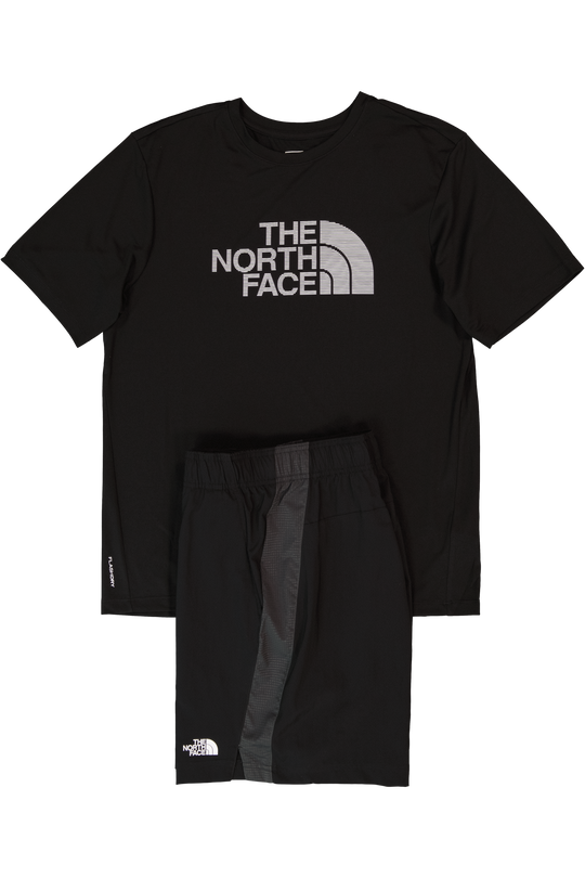 Men's The North Face Black 24/7 Easy S/S T Shirt & 24/7 Colour Block Shorts Set