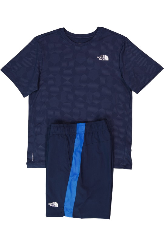 Men's The North Face Summit Navy 24/7 S/S Embossed T Shirt & Short Set