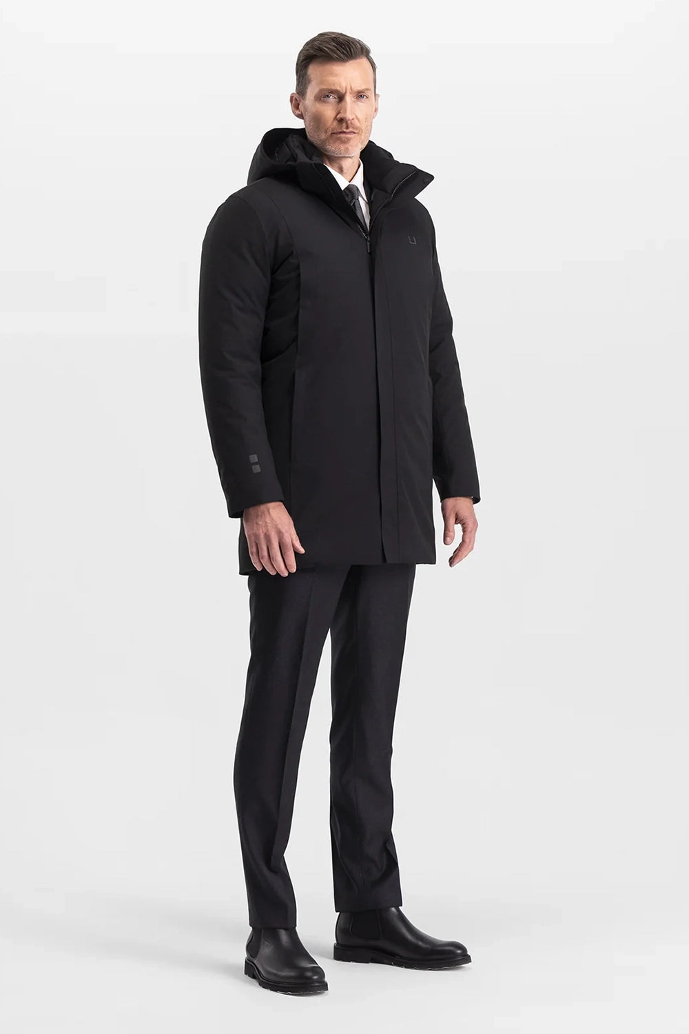 Men's UBR Black Redox Down Parka - image 3