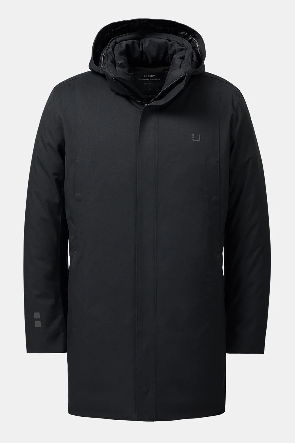 Men's UBR Black Redox Down Parka - image 2