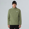 Mens The North Face Glazer 1/4 Zip Bark Mist Green Top