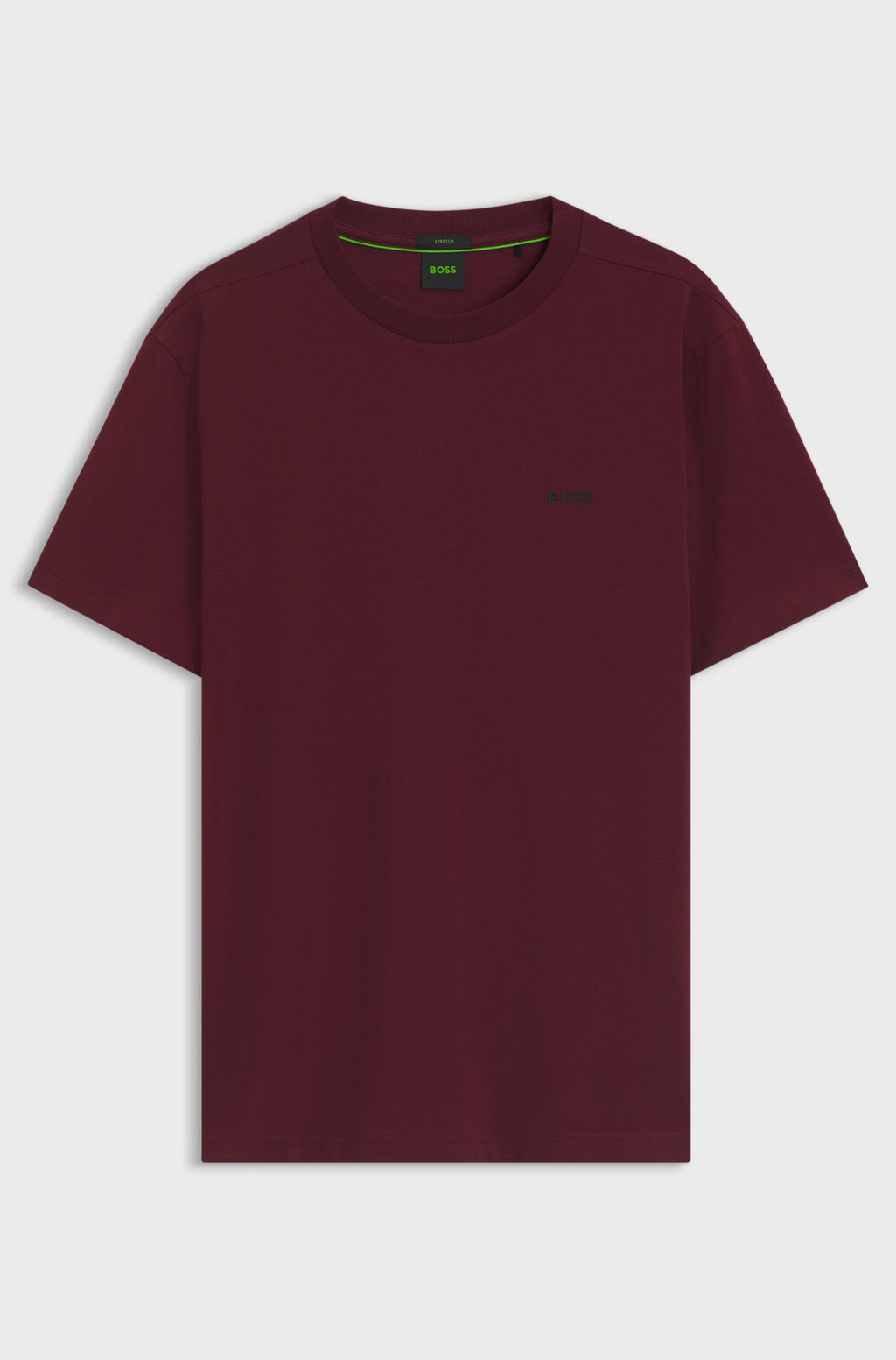 Mens BOSS Green Tee Dark Pink T Shirt