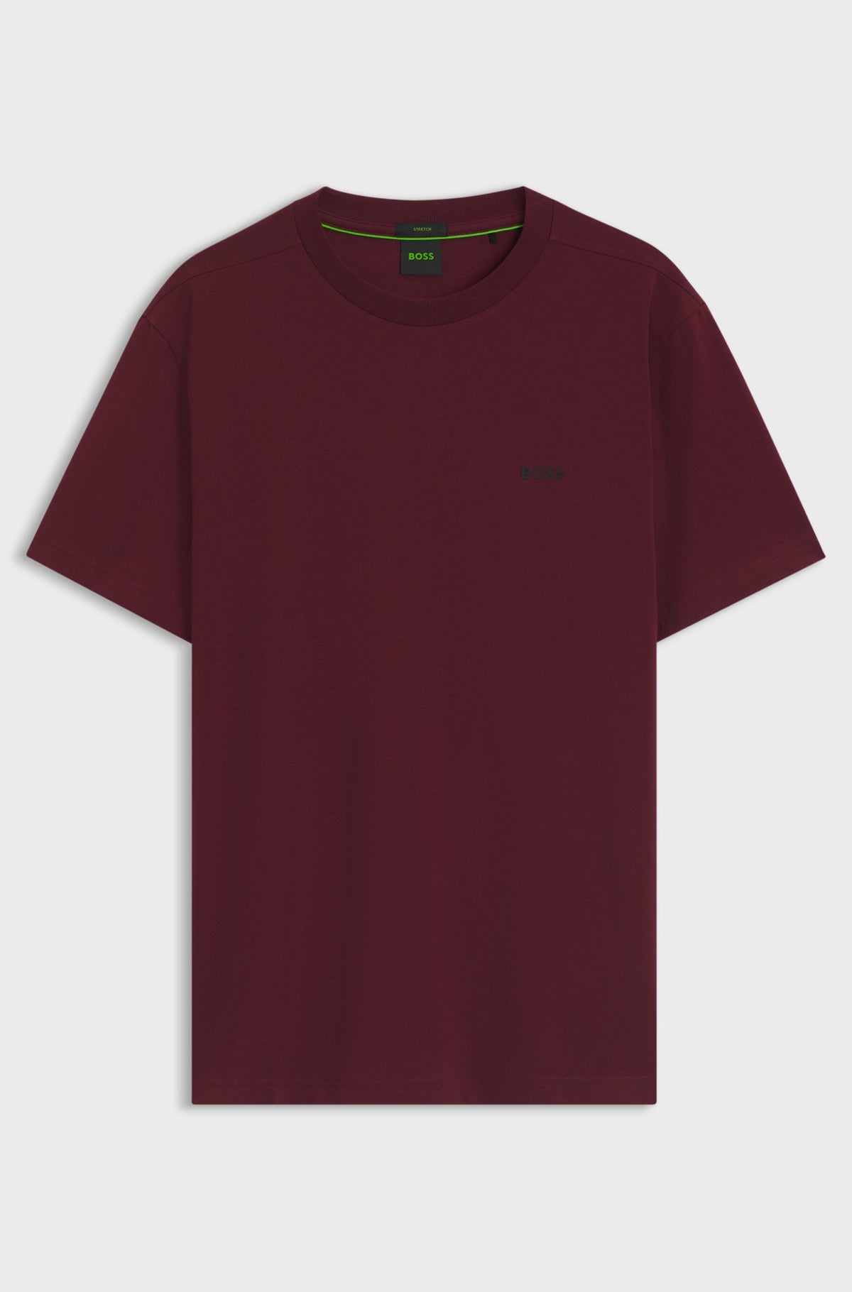 Mens BOSS Green Tee Dark Pink T Shirt