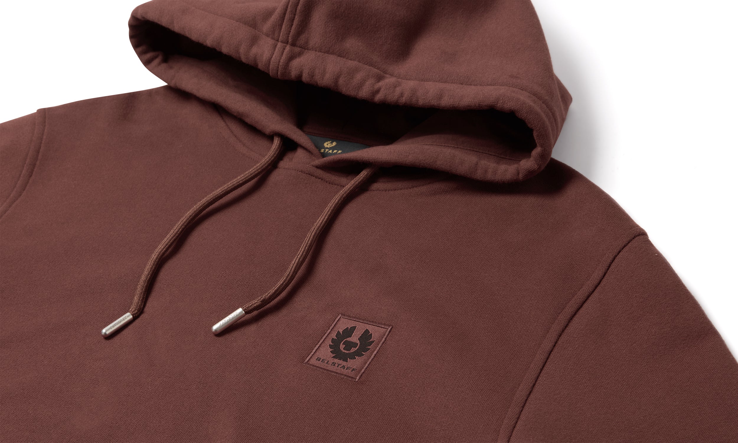 Mens Belstaff Belstaff Hoodie Oxblood Hoodie — view 3