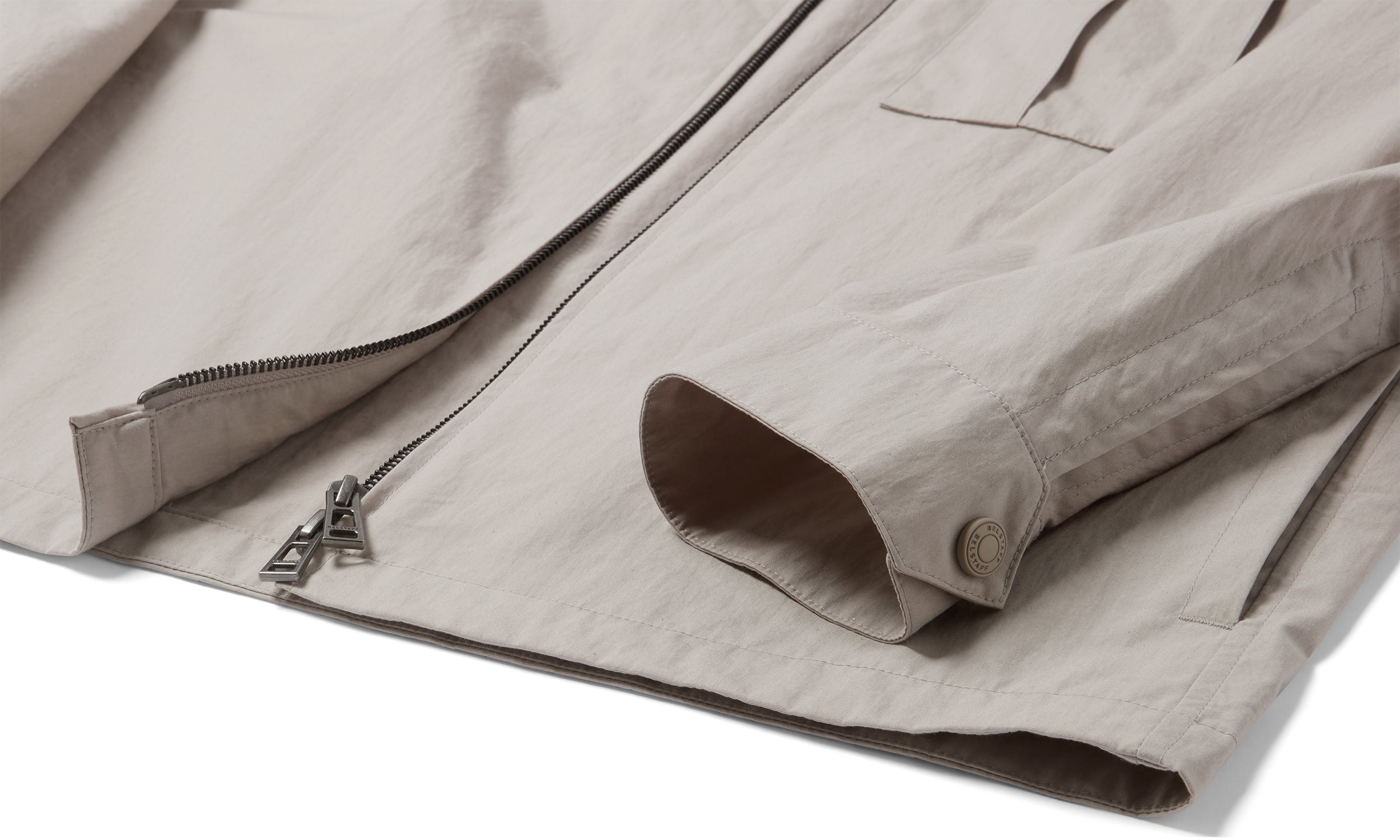 Mens Belstaff Cargo Overshirt Concrete Overshirts — view 3