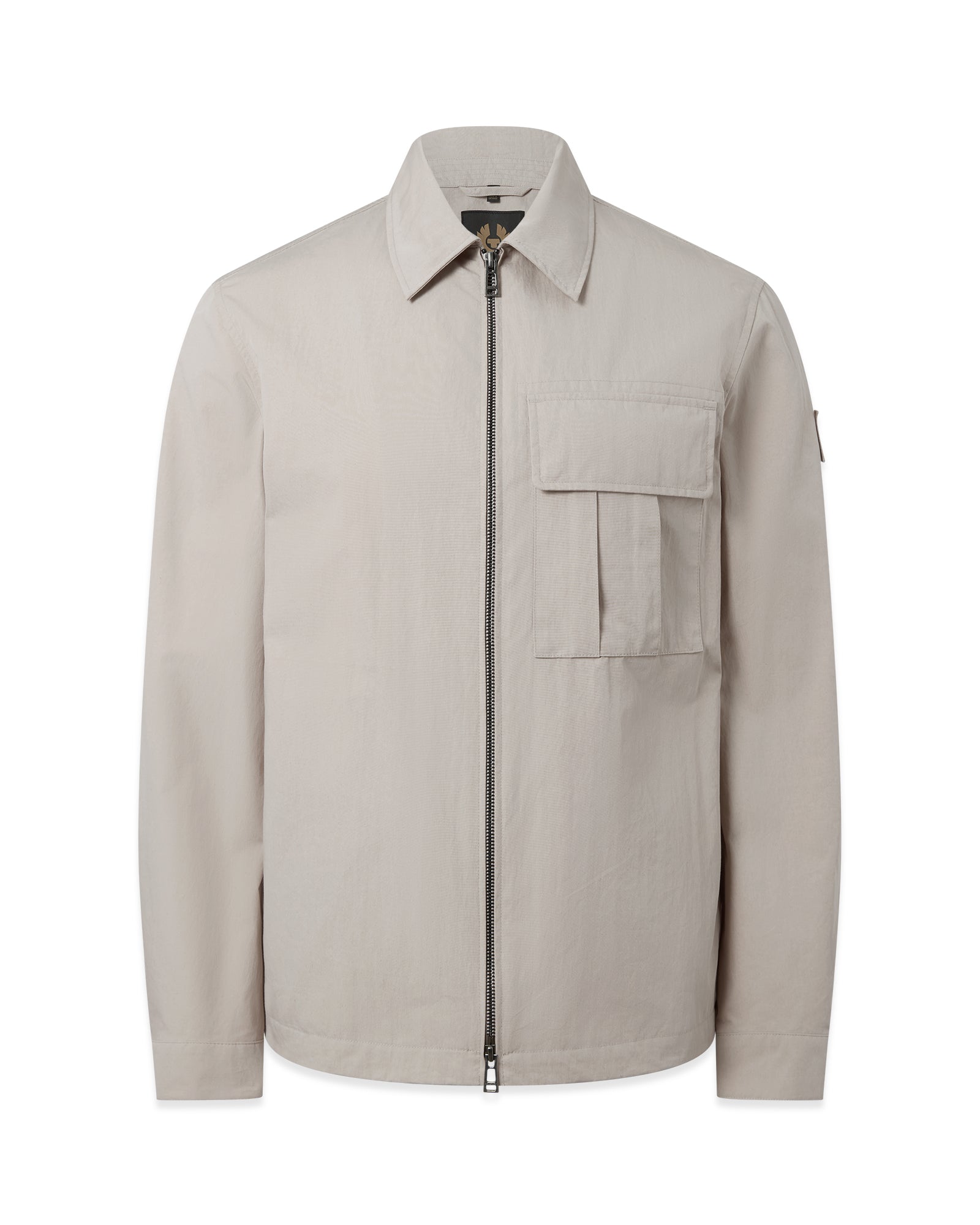 Mens Belstaff Cargo Overshirt Concrete Overshirts