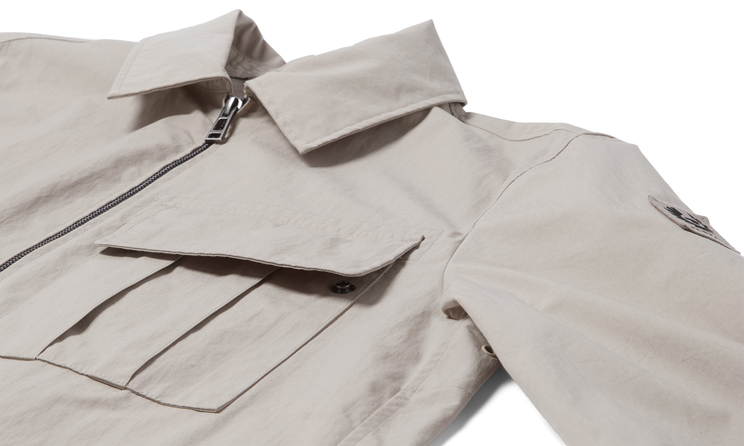 Mens Belstaff Cargo Overshirt Concrete Overshirts — view 2