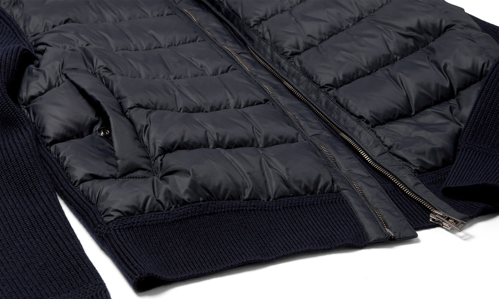 Mens Belstaff Compound Cardigan Down Dark Ink Knitwear — view 4