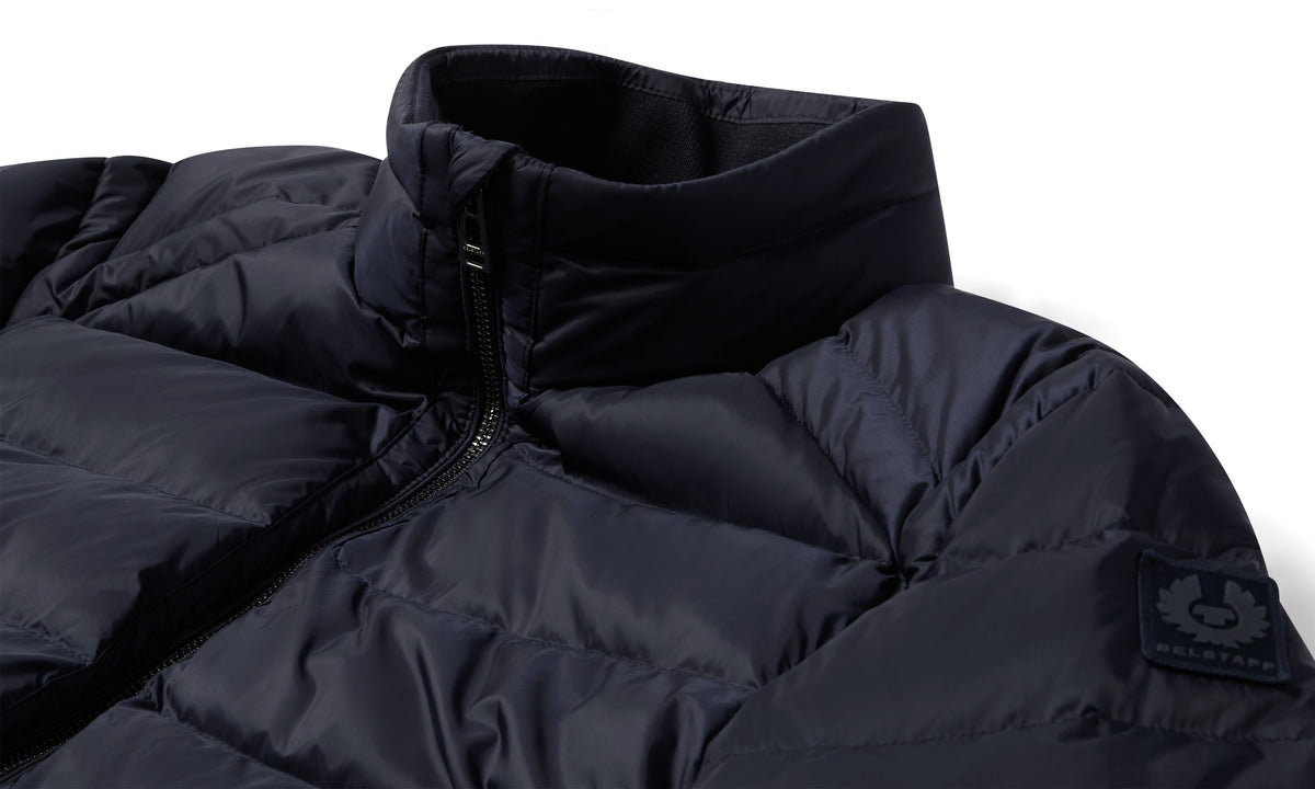 Mens Belstaff Compound Cardigan Down Dark Ink Knitwear — view 5