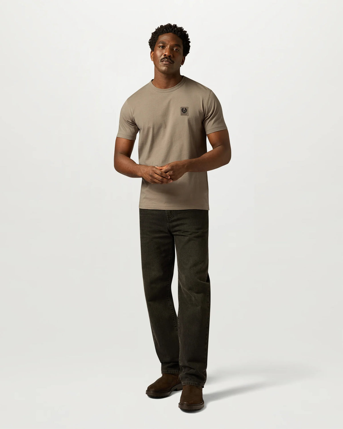 Mens Belstaff Dusty Taupe T Shirt — view 2
