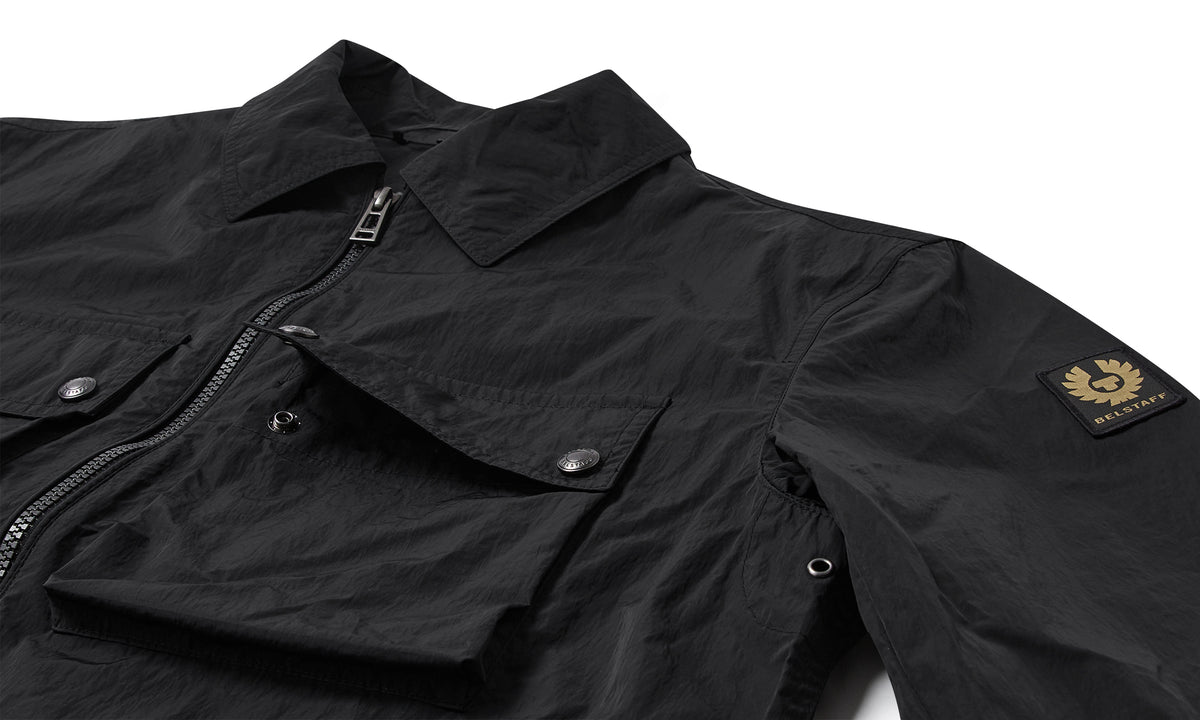 Mens Belstaff Tourer Overshirt Black Overshirts — view 5