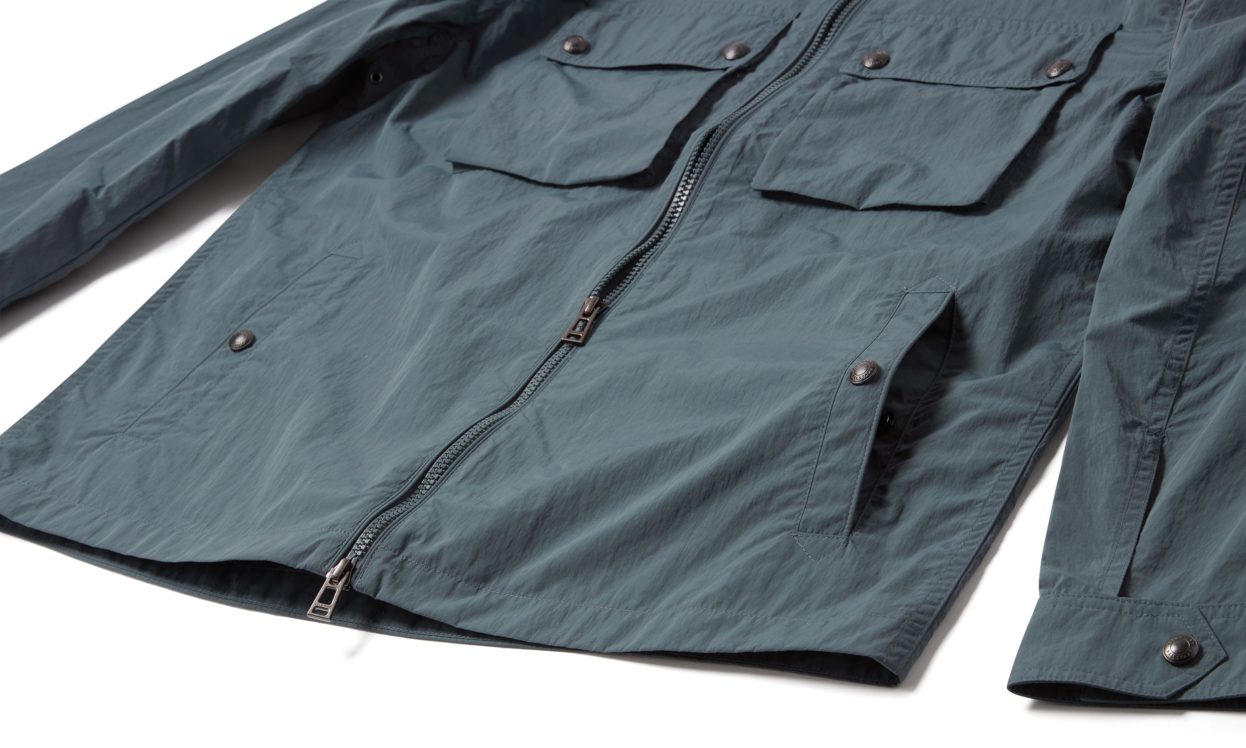 Mens Belstaff Tourer Overshirt Petrol Overshirts — view 3