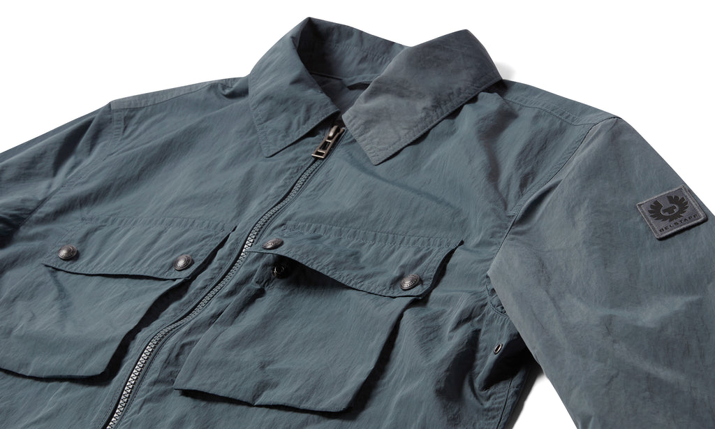 Mens Belstaff Tourer Overshirt Petrol Overshirts — view 2