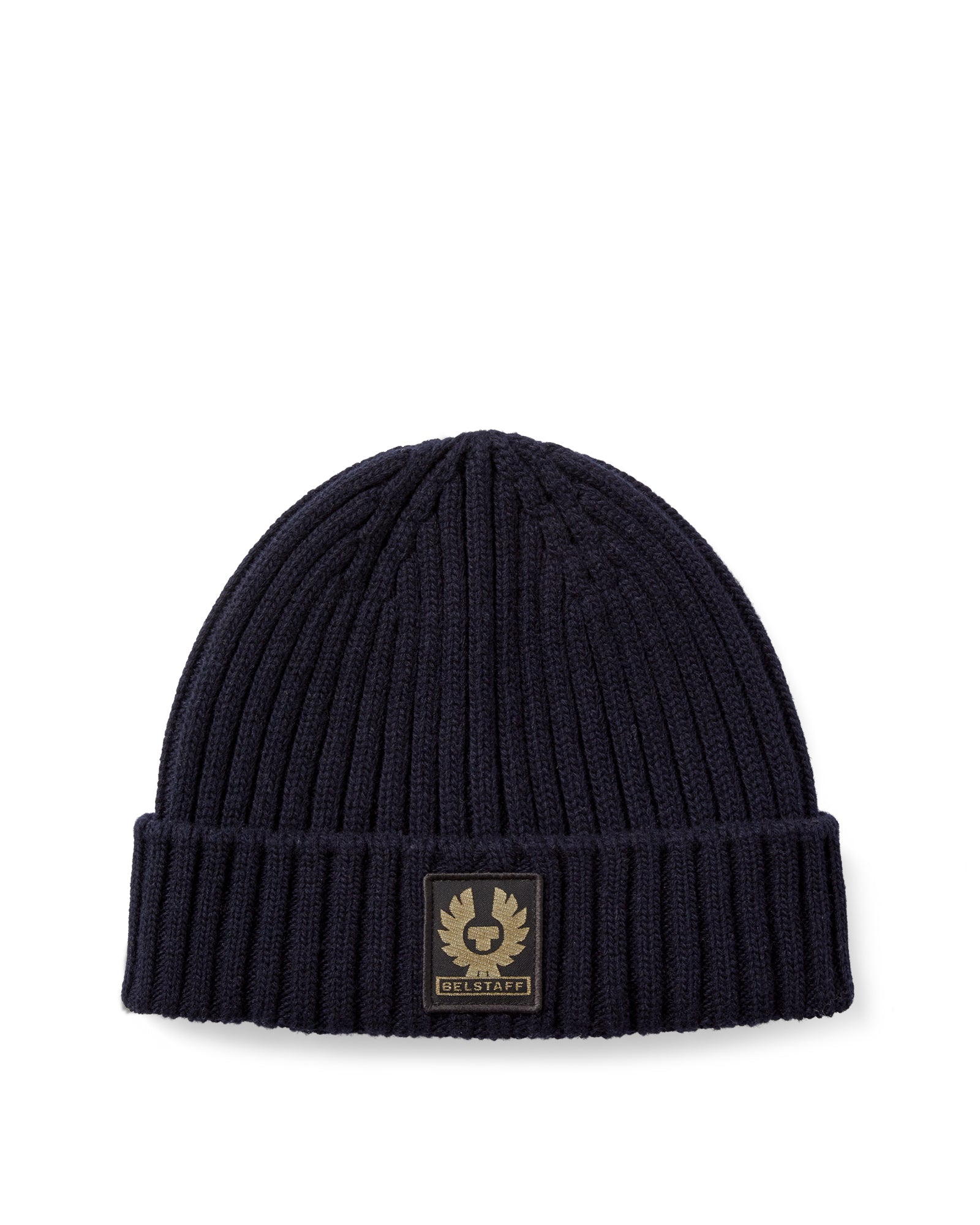 Mens Belstaff Watch Beanie Hat Dark Ink