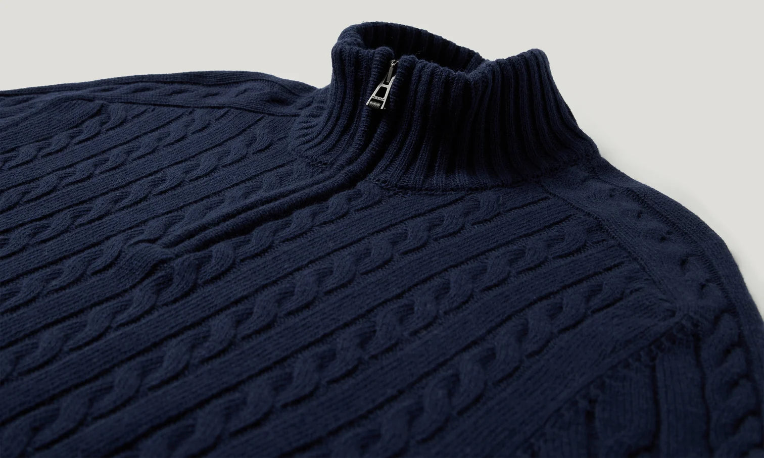 Mens Belstaff Westport Q Zip Dark Ink Knitwear — view 2
