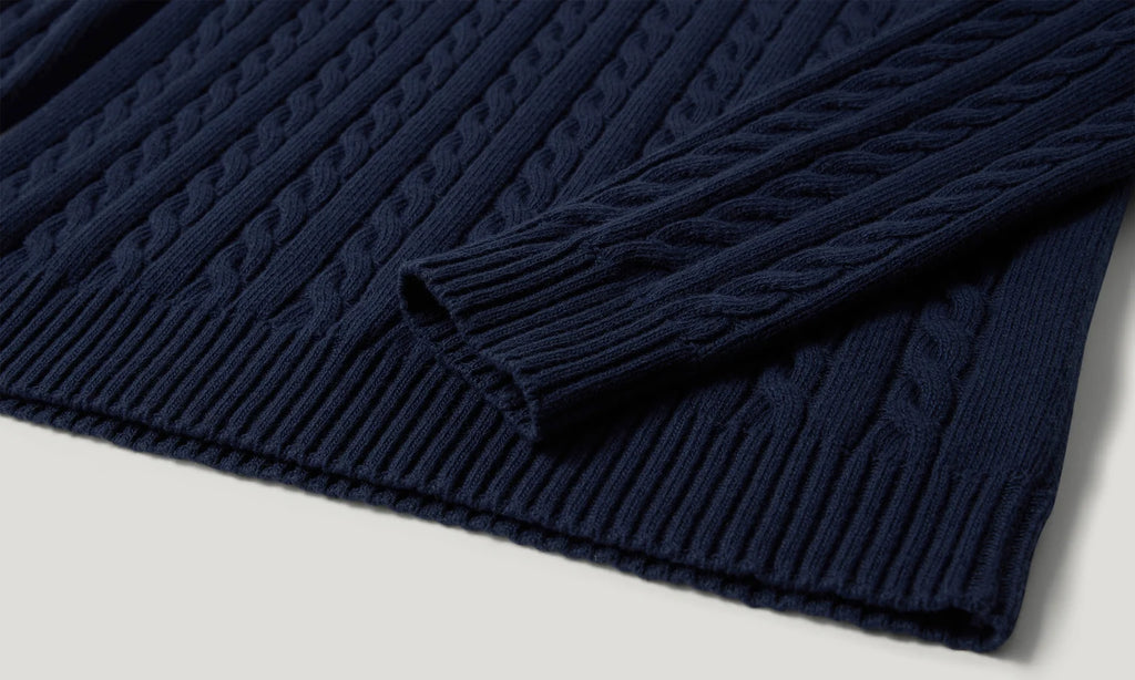 Mens Belstaff Westport Q Zip Dark Ink Knitwear — view 4